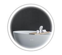 kleankin Dimmable Bathroom Mirror with LED Lights - 3 Colours - Defogging Film - 70x70x3.4cm | TJ Hughes
