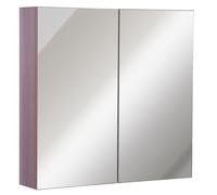 kleankin Double Door Bathroom Mirror Cabinet