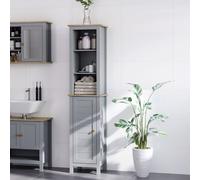 Kleankin Freestanding Bathroom Storage Cabinet Space Saver Adjustable Shelf in Grey Kleankin Grey