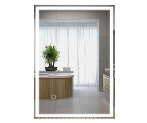 kleankin Illuminated Bathroom Mirror with LED Lights, 3 Colours, Defogging Film