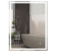 kleankin Illuminated Bathroom Mirror with LED Lights - 3 Colours - Defogging Film - HOMCOM | TJ Hughes