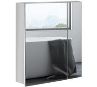 kleankin Medicine Cabinet with Mirror - Wall-Mounted Bathroom Mirror Cabinet | TJ Hughes