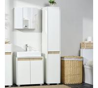 kleankin Tall Bathroom Cabinet with Adjustable Shelves