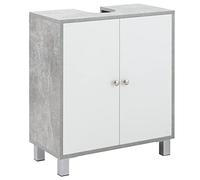 Kleankin Bathroom Pedestal Under Sink Cabinet, White