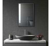 Kleankin Wall Mounted Bathroom Cabinet With Mirror And Storage Shelves