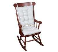 Klear Vu Non-Slip Omega Rocking Chair Cushions, Seat and SeatBack Pads, 2 Piece Set, Ivory