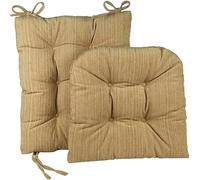 Klear Vu Rocking Cushions for Living, Office, Dining Room or Nursery Use, 2 Piece Set-Seat and Seatback, 17"x17" Chair Pad, Polyester, Chenille Sand, 1 Count (Pack of 1)