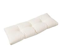 Klear Vu The Gripper Non-Slip Tufted Omega Universal Bench Cushion, 1 Count (Pack of 1), Ivory White