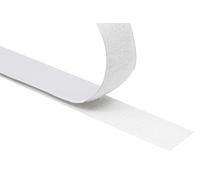 KLEBASTO Velcro Tape Self-Adhesive | Extra Strong | Velcro Tape for Gluing | Set Hook Tape & Velcro Tape | Professional Quality (White, 16 mm x 3 m)