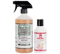 Kleen Green 24oz RTU Assists in cleaning and removing fleas,lice and mite's Insect Control Spray-SB Body Wash 250ml