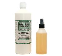 Kleen Green 32oz Concentrate + 8oz Spray for invisiable skin mites, biting mites, bird mites, bed bugs, dust mites, fleas,lice and cockroaches