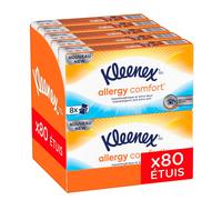 Kleenex Allergy Comfort, 10 Packs of 8 Tissue Cases (10 x 8 Cases)