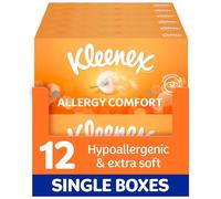 Kleenex® Allergy Comfort Facial Tissues - Multipack 12 Tissue Boxes - Extremely Gentle for Hayfever and Seasonal Symptoms White