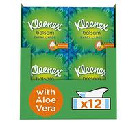 Kleenex Balsam Extra Large Facial Tissues, 12 Compact Boxes (528 Large Tissues)