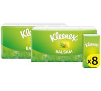 Kleenex Balsam in Handy Pocket Pack Tissues - Balm Tissues Protect and Sooth Your Nose When You've got a Cold - Balmcare with Aloe Vera, Vitamin E and Calendula 16 Packs