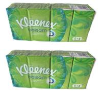 Kleenex Balsam Multipack Tissues 8 Pocket Packets of 9 Sheets Each (Pack of 2)