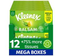 Kleenex Balsam Tissues Mega Pack - 1 344 Sheets 12 Boxes X 112 Balm