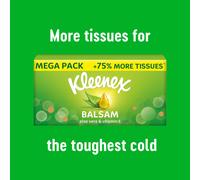 Kleenex Balsam Tissues Mega Pack 1344 Sheets 12 Boxes x 112 Sheets