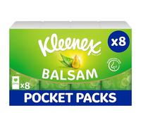 Kleenex Balsam Travel Tissues - Multipack 8 Tissue Packs