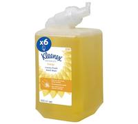 Kleenex Botanics Energy Luxury Foam Hand Wash 6385 - Scented Foaming Hand Soap - 6 x 1 Litre Yellow Hand Wash Refills (6 Litre total)