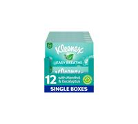 Kleenex Easy Breathe Facial Tissues Natural Menthol and Eucalyptus 12 Boxes per case