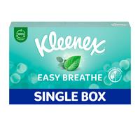 Kleenex Easy Breathe Facial Tissues, Natural Menthol and Eucalyptus, 56 Tissues, Pack of 1