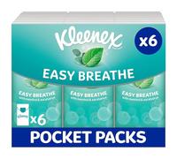 Kleenex Easy Breathe Travel Tissues - Multipack 6 Tissue Packs