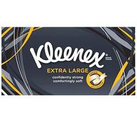 Kleenex Extra Large Single White Handkerchief Tissues Paper 90 x 2 ply Pack Extra Large Box (48)
