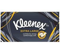 Kleenex Extra Large Single White Handkerchief Tissues Paper 90 x 2 ply Pack Extra Large Box (48)