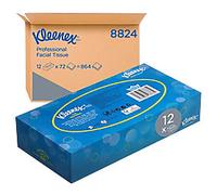 Kleenex Flat Box White Facial Tissues 3 Ply 8824 1 Box x 72 Sheets