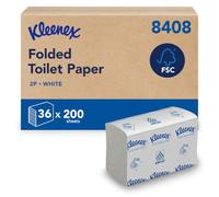 Kleenex Folded Toilet Tissue 8408, FSC Certified, 36 x 200 Sheets
