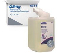 Kleenex Frequent Use Hand Cleanser 6333, Clear/Fragrance-Free, 6x1 Ltr (6 Ltr total)