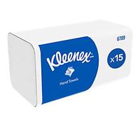 Kleenex Interfold Paper Hand Towels 2 Ply 6789 15 Packs x 186 Sheets