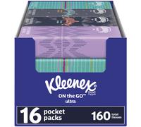 Kleenex On-The-Go Facial Tissues 16 On-The-Go Packs 10 Tissues per Box 3-Ply (160 Total Tissues) Packaging May Vary