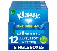Kleenex Original Facial Tissues Pack of 12 Tissue Boxes Soft Tissues for