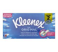 Kleenex Original Tissue Boxes, 12 x 2 Boxes of 80 Tissues per Box, 3-Ply, Bulk Pack