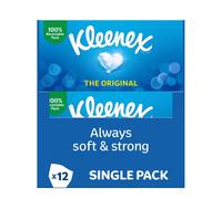 Kleenex Original Tissues - 12 Boxes (768 Tissues Total)