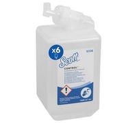 Kleenex Scott Controltm Antibacterial Hand Cleanser 6336, Fragrance-Free, Dermatologically Tested Soap For High-Hygiene Areas, 6 X 1L