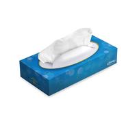 Kleenex Soft Strong Facial Tissues Cube Holder Box Flat 2-Ply 100 Sheets 24 Pack