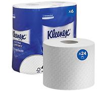Kleenex Standard Size White Toilet Roll 4 Ply 8484 4 Rolls x 160 Sheets