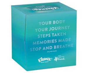 Kleenex Supporting Mind 48 Sheets Single Cube Tissue Box