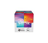 Kleenex Take a Moment Collection Tissues - 12 Cube Tissue Boxes - In Aid of Mind - Contains 4 Different Designs