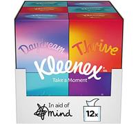 Kleenex Take a Moment Collection Tissues 12 Cube Tissue Boxes In Aid of Mind Contains 4 Different Designs