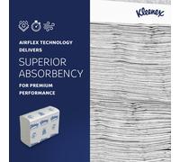 Kleenex Ultra Folded Hand Towels, White, Soft & Highly Absorbent, Airflex Technology, FSC Certified Premium Paper Towels for Commercial Washrooms, 18