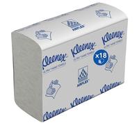 Kleenex Ultra Folded Hand Towels, White, Soft & Highly Absorbent, Airflex Technology, FSC Certified Premium Paper Towels for Commercial Washrooms, 18 Packs x 150 Sheets (2,700 Total), Model Nr. 4633