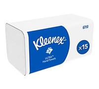 Kleenex Ultra V-Fold Paper Towels 6710, FSC Certified, 15x96 Sheets | 3-ply, White, Soft, Strong, Highly Absorbent Hand Towels, ideal for washrooms in hotels and offices, 3,180 Sheets Total