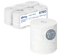 Kleenex Ultra Paper Hand Towels Rolled White 2 Ply 150 m 6780 Pack of 6