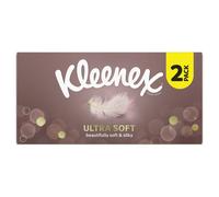 Kleenex Ultra Soft Facial Tissues - Pack of 2 Boxes - Our Softest Tissue - Supremely Soft And Silky Designed With Luxury In Mind