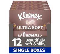 Kleenex Ultra Soft Facial Tissues - Multipack 12 Tissue Boxes