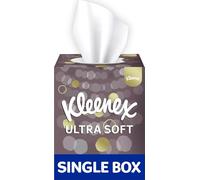 Kleenex® Ultra Soft Facial Tissues - Single Cube Tissue Box - Beautifully Soft and Silky Tissues